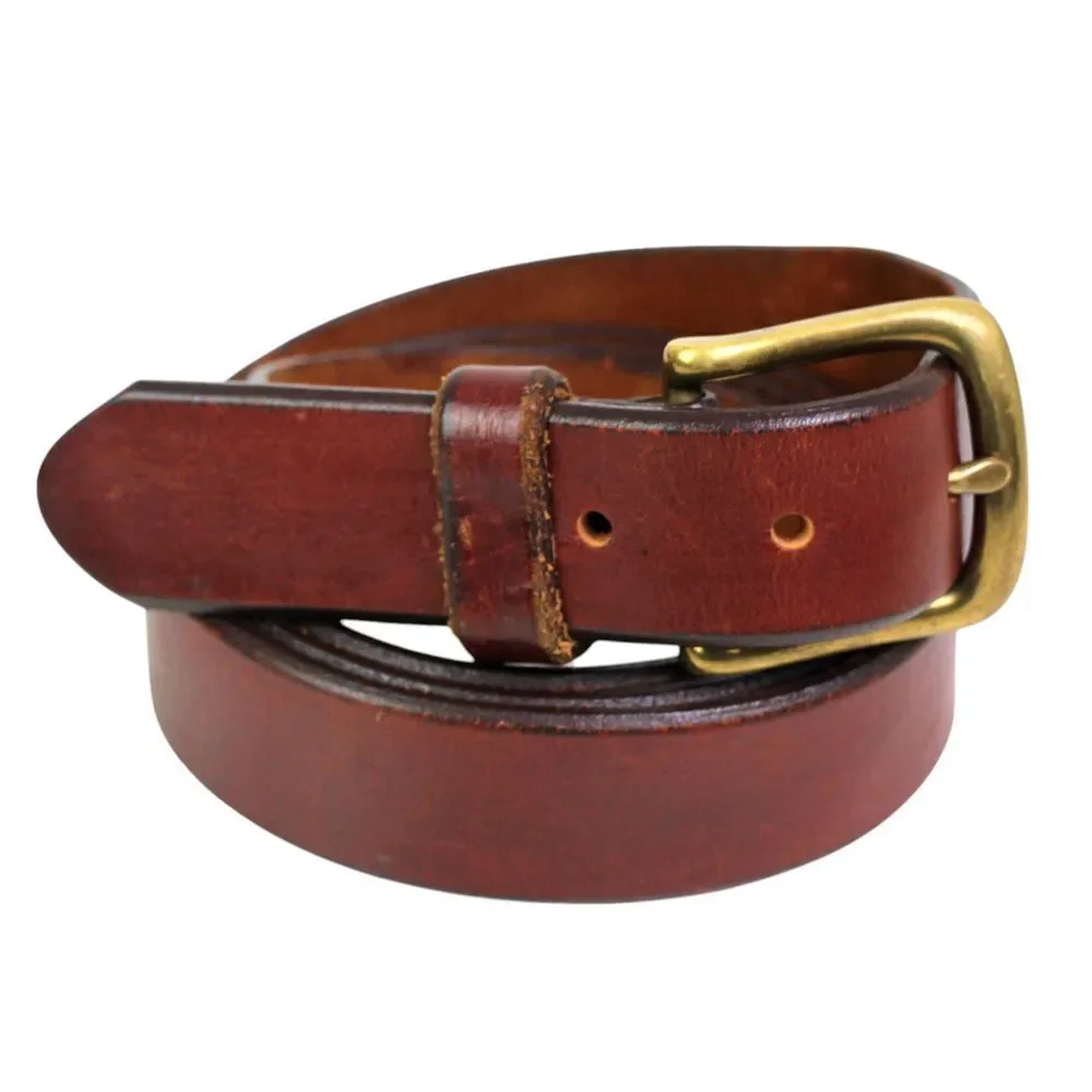Eddie Bauer BROWN GENUINE LEATHER 1 1/8